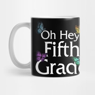 Back To School Fifth Grade Butterfly First Day Of School Mug